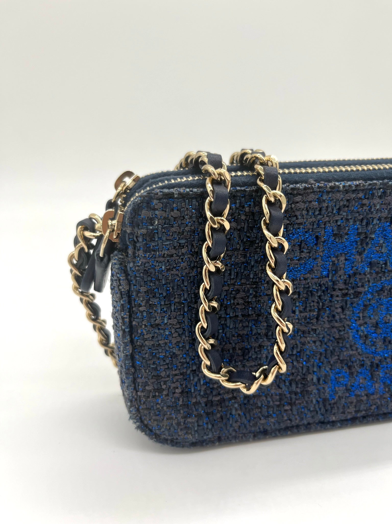 Chanel Canvas Small Deauville Clutch Crossbody