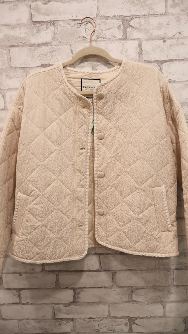 Bagatelle Quilted Button-Down Jacket