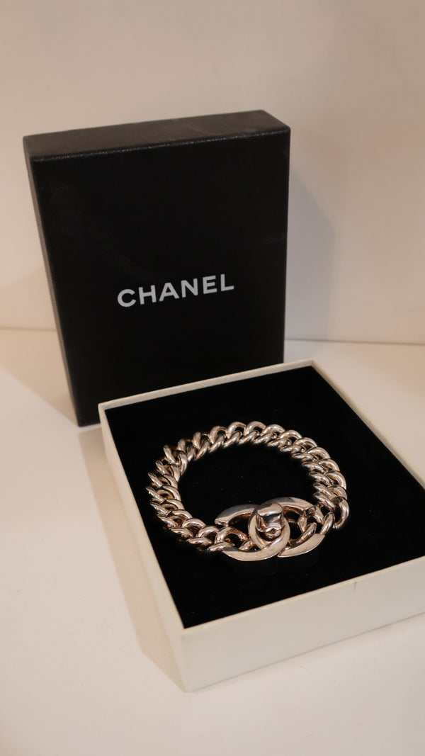 Chanel CC Logo Turnlock Bracelet