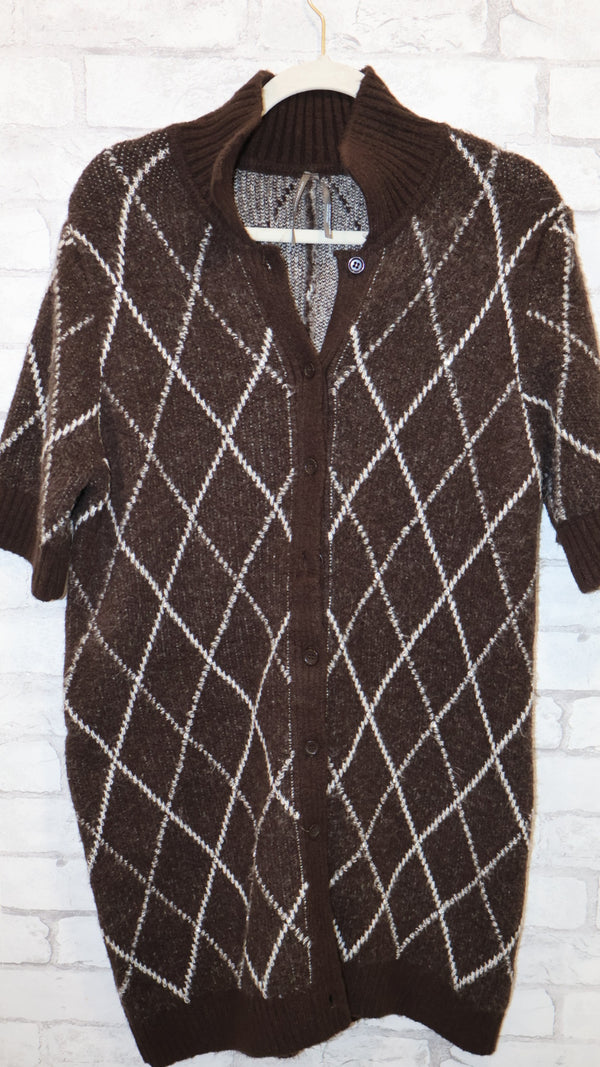 Anthropologie Rhinestone Sweater Shift Dress