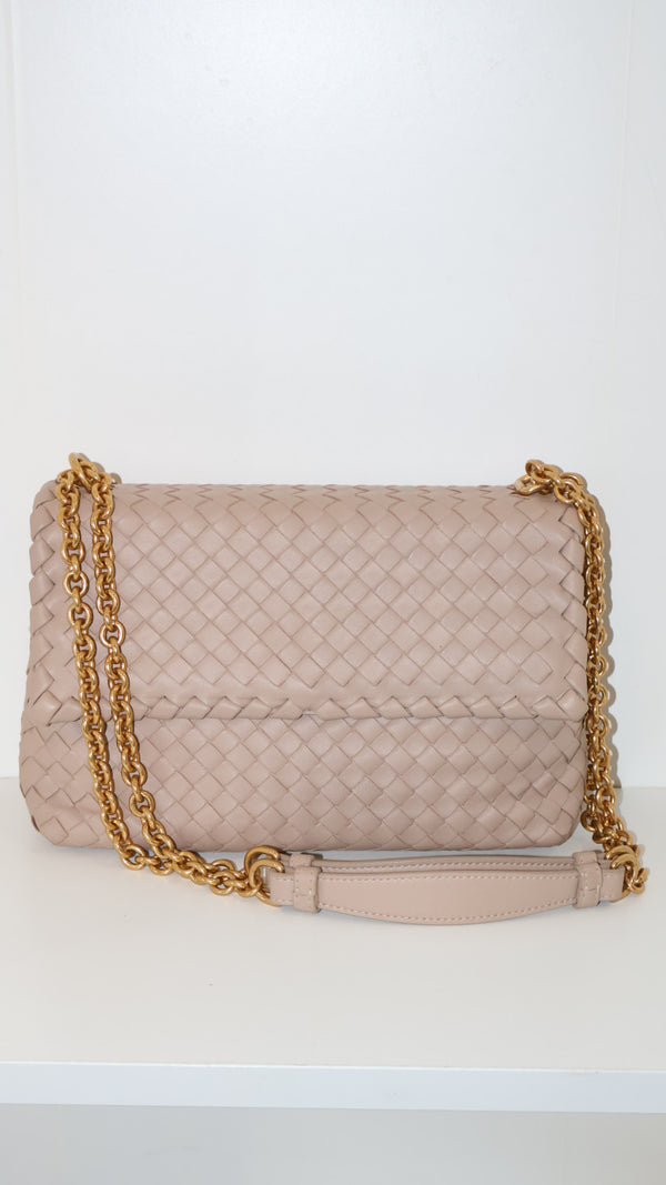Bottega Veneta Intercciato Olimpia Shoulder Bag